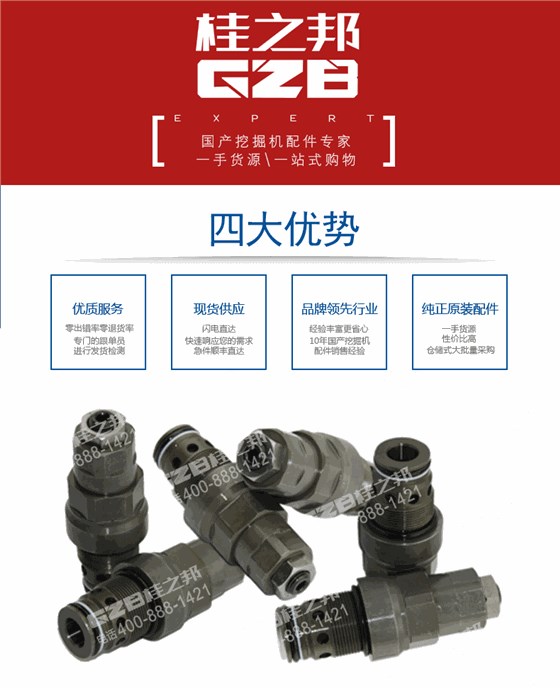 挖掘機(jī)旁通溢流閥