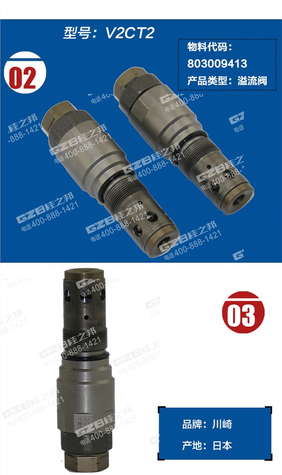 挖掘機(jī)回轉(zhuǎn)溢流閥