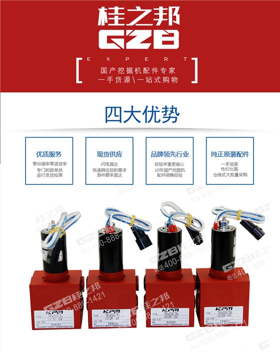 挖掘機電磁比例減壓閥