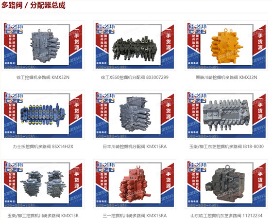 夏工808挖掘機(jī)分配閥
