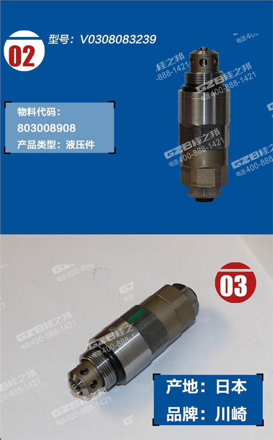 徐工250挖掘機(jī)溢流閥