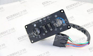 柳工908D、906D挖掘機(jī)空調(diào)控制面板DC12V/KLG03J-017，柳工挖掘機(jī)原廠配件,桂之邦挖機(jī)配件批發(fā)