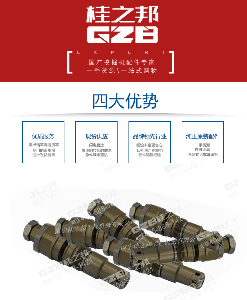 三一挖掘機(jī)溢流閥