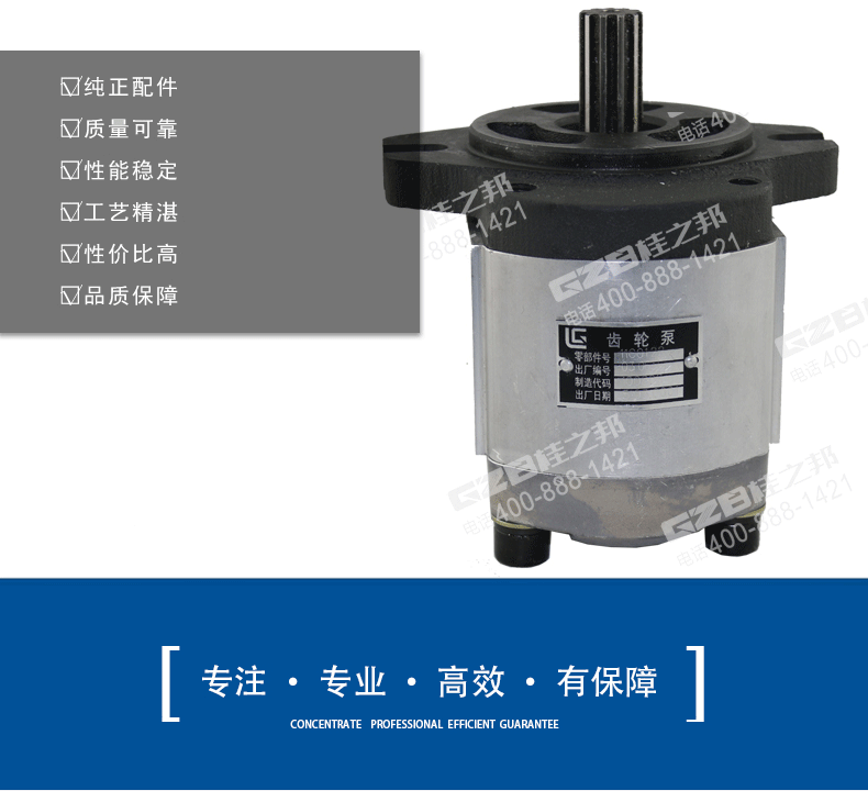 柳工挖掘機(jī)先導(dǎo)齒輪泵