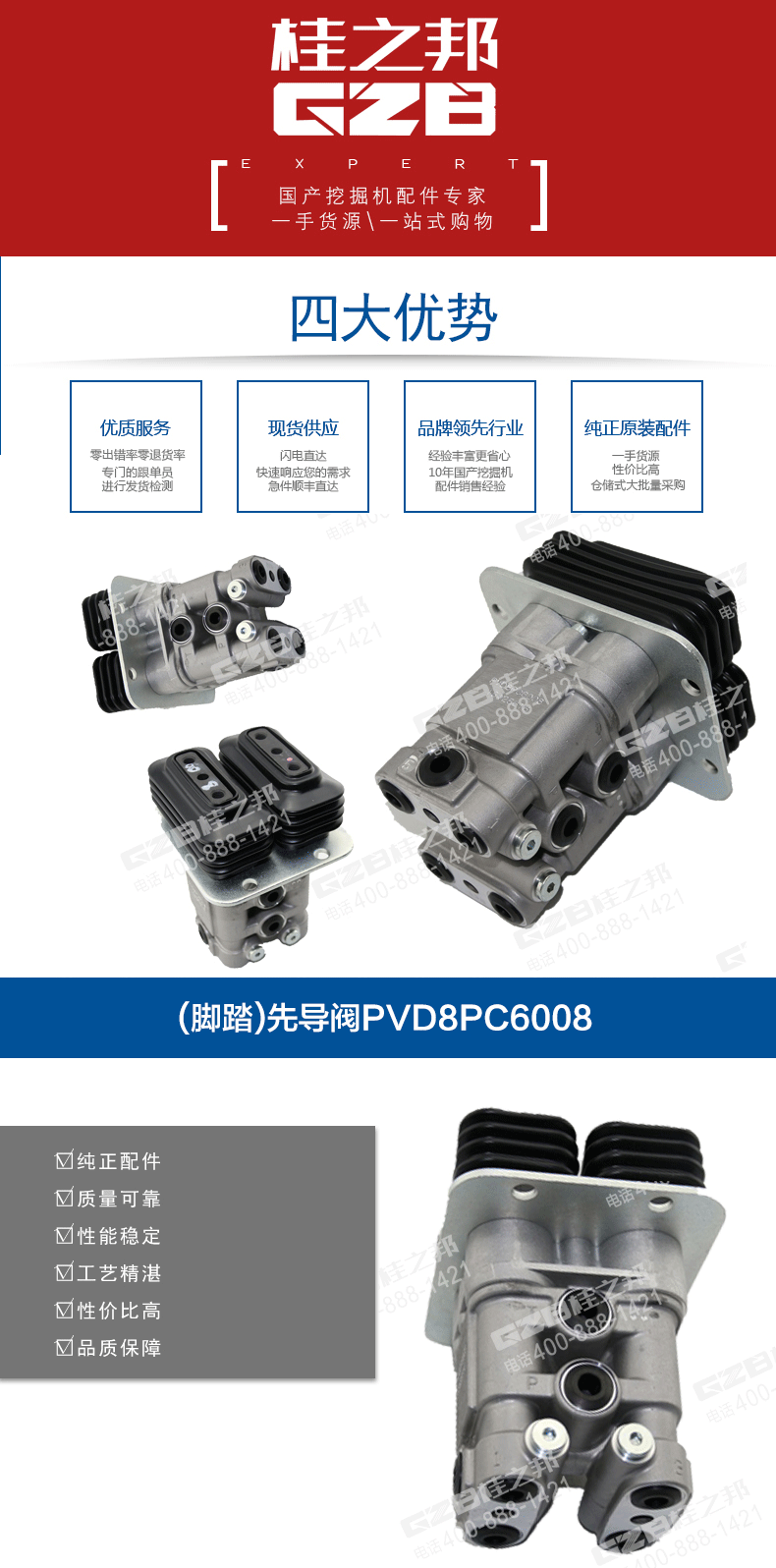 三一挖掘機先導(dǎo)閥