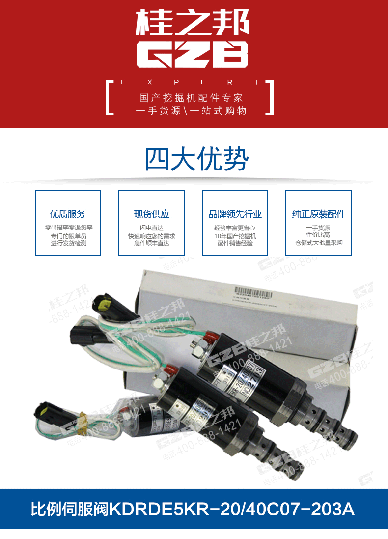 三一挖掘機(jī)比例伺服閥
