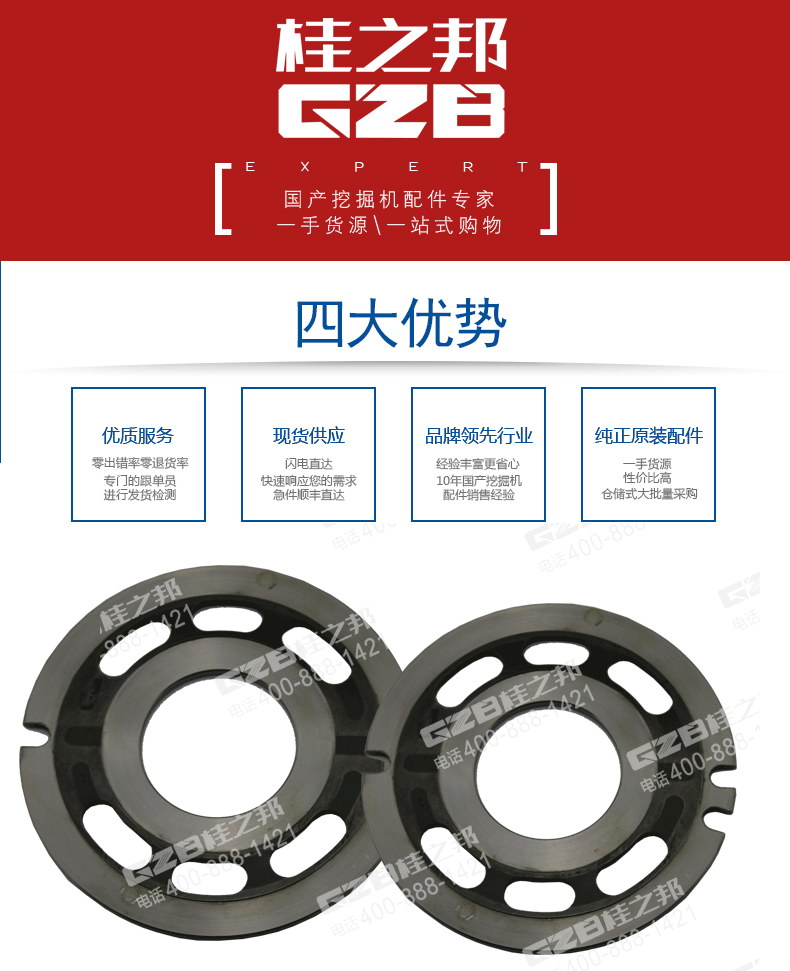 挖掘機配油盤3724670-0058