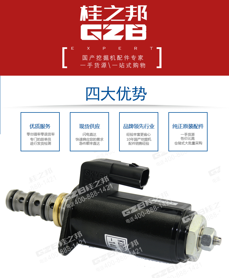 挖掘機(jī)比例減壓閥