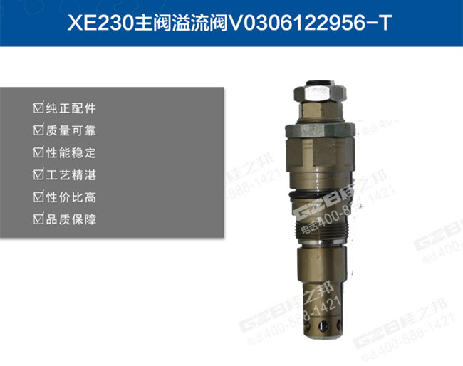 三一215挖掘機(jī)主溢流閥
