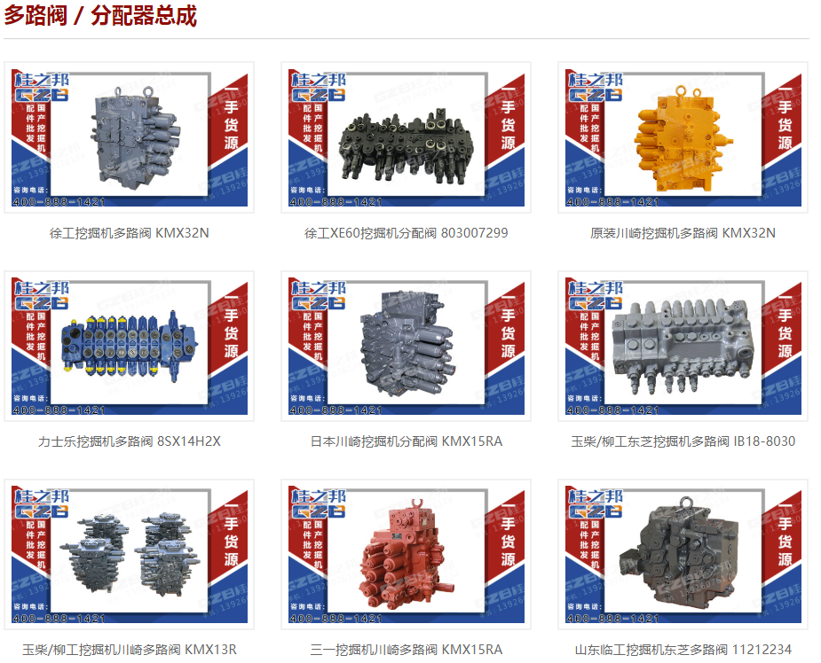 920e柳工挖掘機分配閥