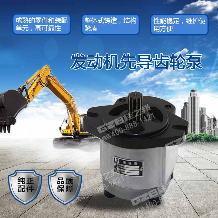 柳工挖掘機先導(dǎo)齒輪泵