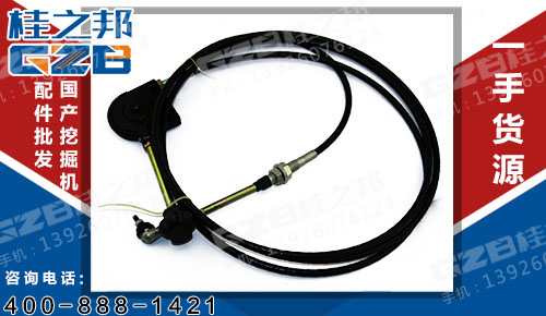 挖掘機(jī)手動(dòng)油門線總成（4米） 常用挖機(jī)件 D51-200